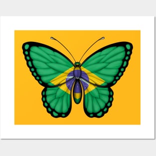 Brazilian Flag Butterfly Posters and Art